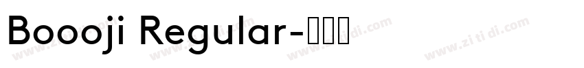 Boooji Regular字体转换